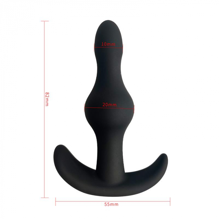 Buttplug Dildo Anal Latetobed Deen Silicone Butt Plug Anchor Base 8 cm [3]