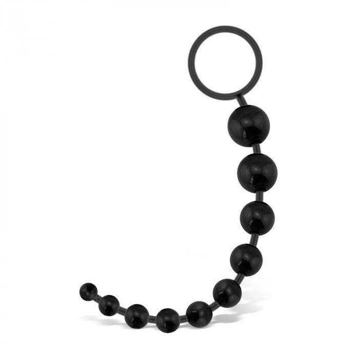 Dildo Anal Latetobed G Flex Bendable Thai Anal Beads Black [3]