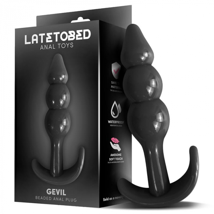 Buttplug Dildo Anal Latetobed Gevil Anchor Butt Plug Black 11 cm [2]
