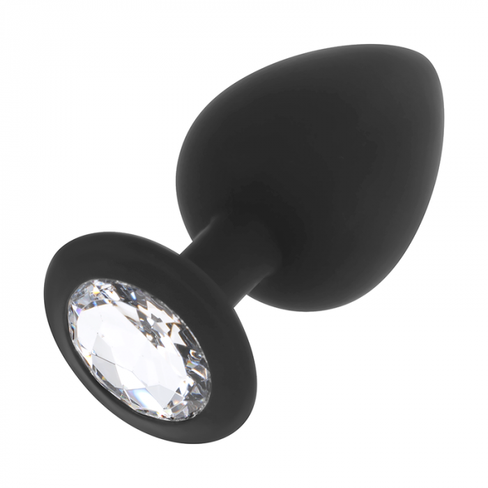 Buttplug Dildo Anal OhMama Silicone Anal Butt Plug Diamond Size M 8 cm [1]