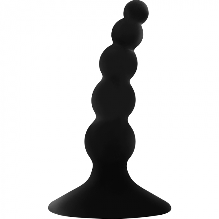 Dildo Anal OhMama Silicone Curved Leveled Anal Butt Plug [1]