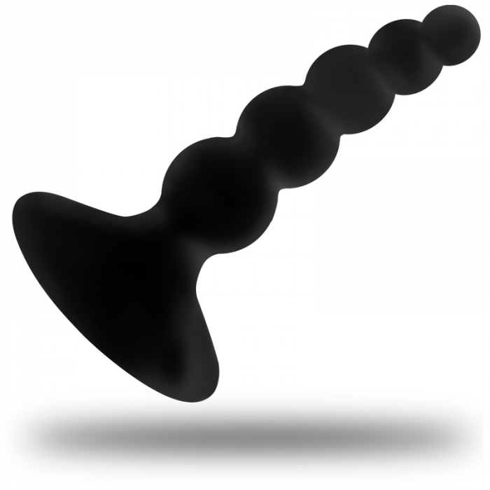 Dildo Anal OhMama Silicone Curved Leveled Anal Butt Plug [2]