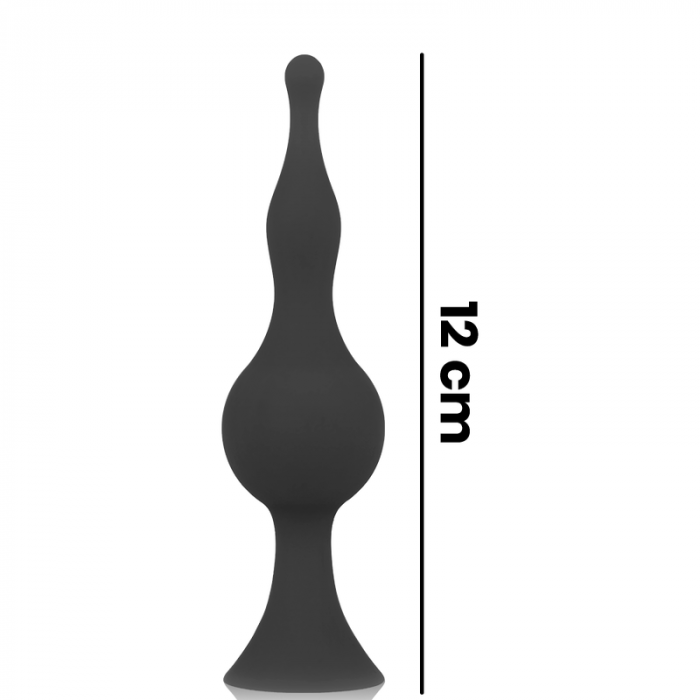Buttplug Dildo Anal OhMama Silicone Anal Butt Plug Set Negru [3]