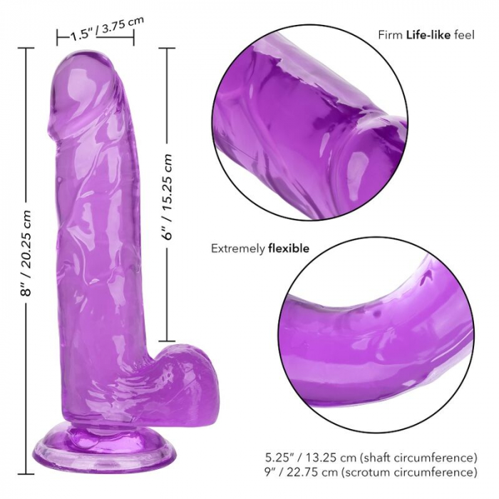 Dildo Calexotics Size Queen Purple 15.3 cm [4]