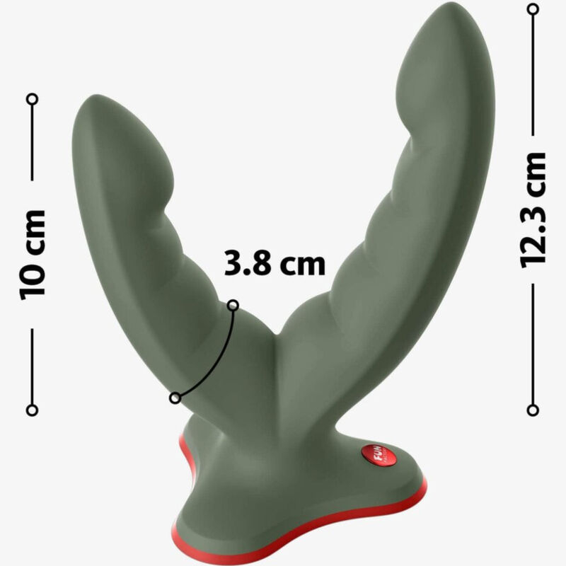 Dildo Dublu Fun Factory Ryde Double Dildo & Massager Green [5]
