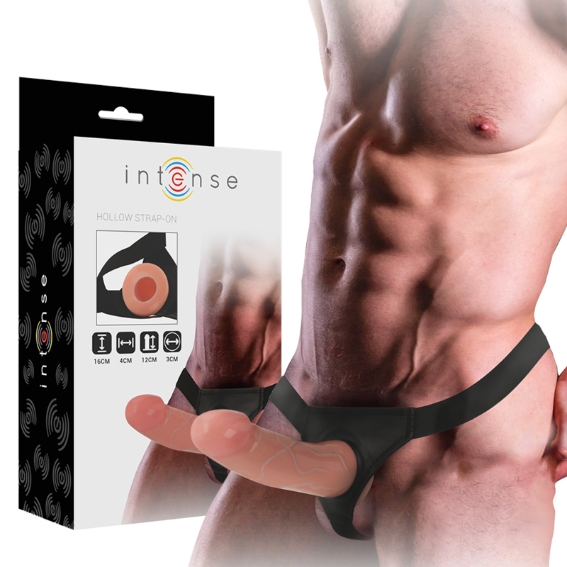 Dildo Intense Hollow harness with dildo [8]