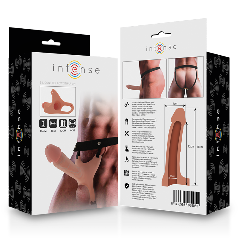 Dildo Intense Hollow harness with silicone dildo [5]