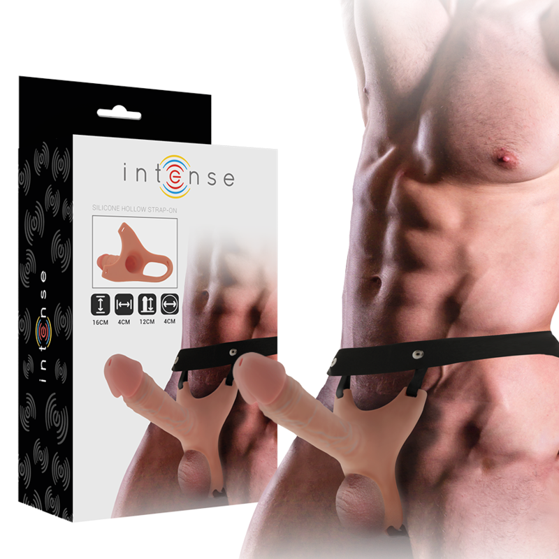 Dildo Intense Hollow harness with silicone dildo [8]