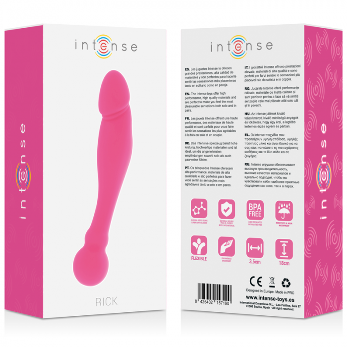 Dildo Intense Silicone Rick Dual Pink 18 cm [2]