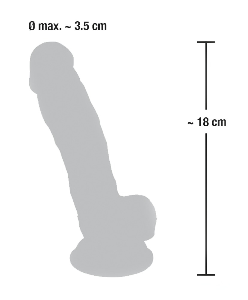 Dildo Medical Silicone 18 cm [6]