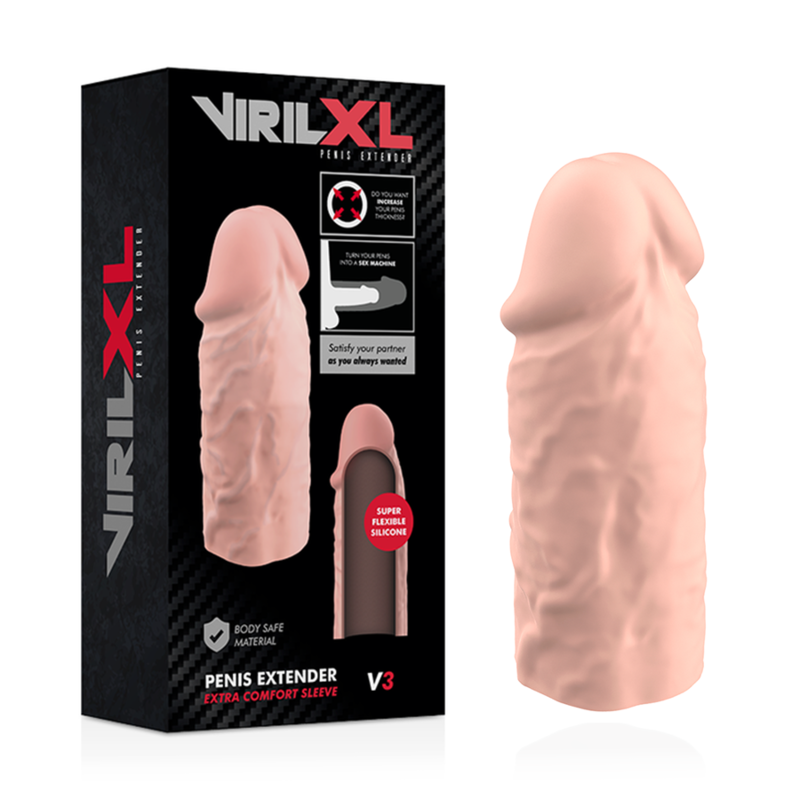 Prelungitor Penis Virilxl Liquid Silicone V3 Natural Penis Extension [8]