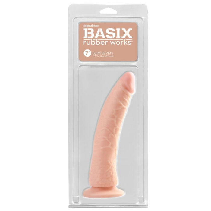 Dildo Pipedream Basix Rubber Works Slim Flesh 19 cm [2]