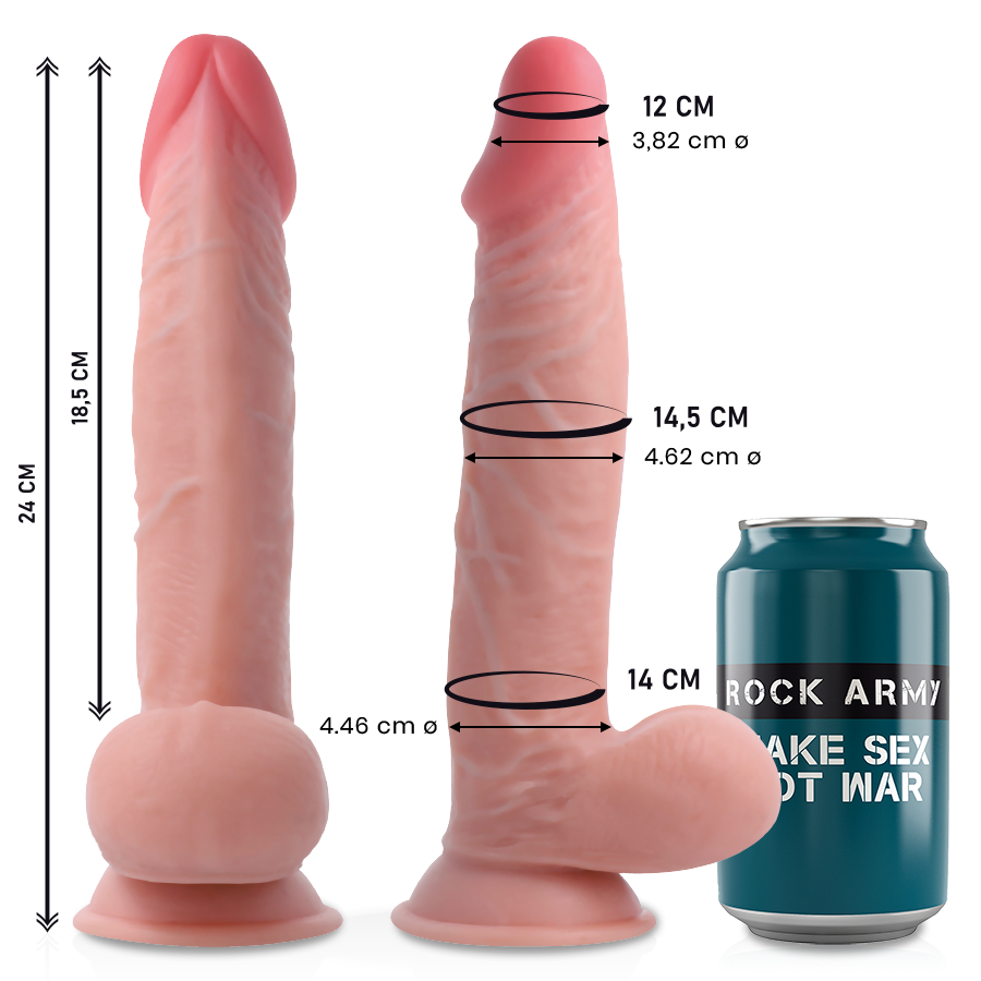 Dildo Realist Rockarmy Dual density sherman 24 cm [2]