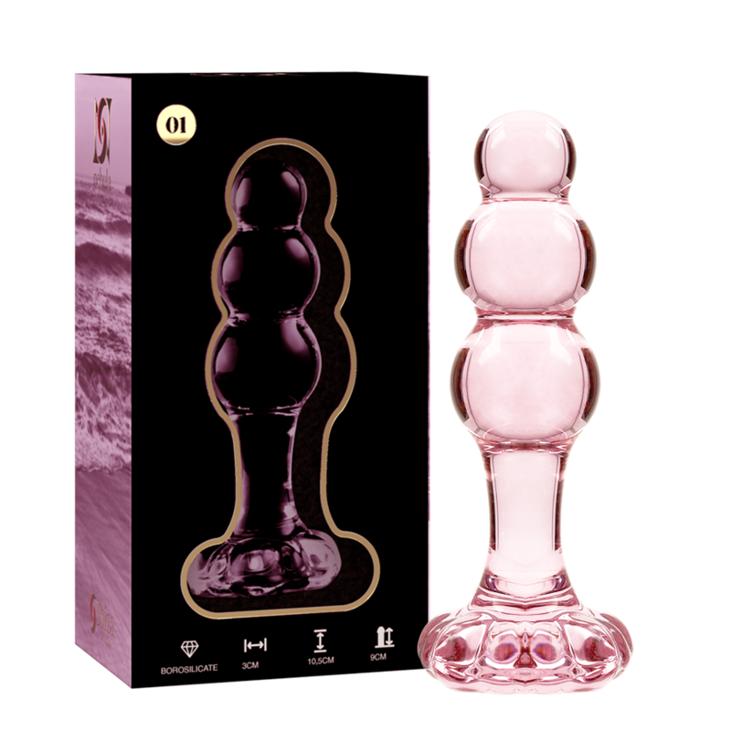 Dildo Sticla NEBULA SERIES BY IBIZA Model 1 anal plug borosilicate glass 10.5 cm [3]