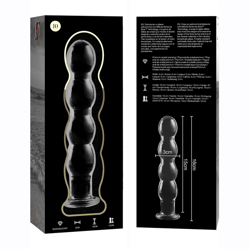 Dildo Sticla NEBULA SERIES BY IBIZA Model 10 dildo borosilicate glass 16.5 cm [4]