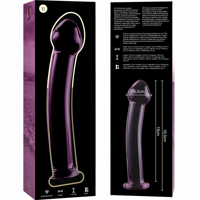 Dildo Sticla NEBULA SERIES BY IBIZA Model 11 dildo borosilicate glass 16 cm [6]