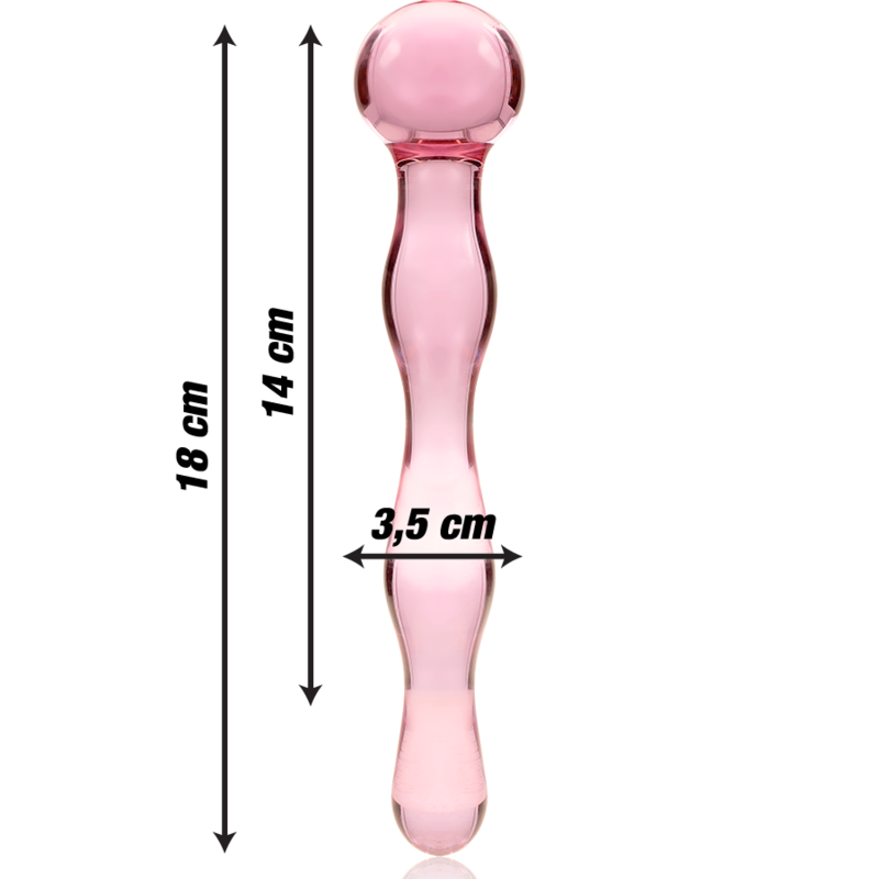 Dildo Sticla NEBULA SERIES BY IBIZA Model 13 dildo borosilicate glass 18 cm [6]