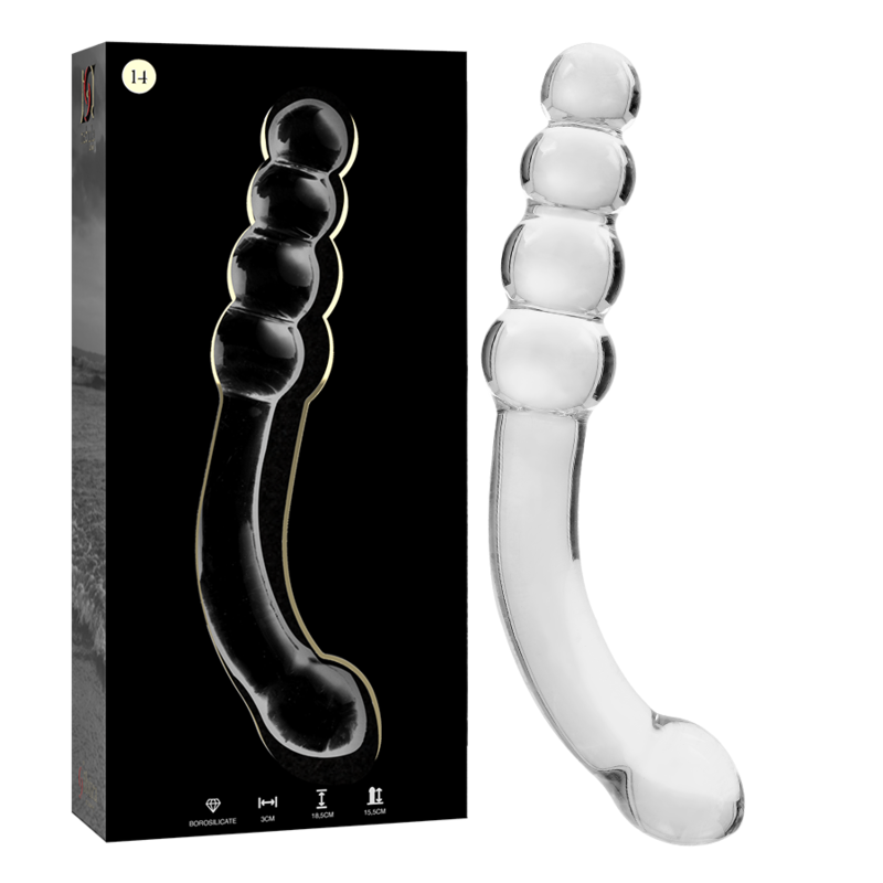 Dildo Sticla NEBULA SERIES BY IBIZA Model 14 dildo borosilicate glass 18.5 cm [2]