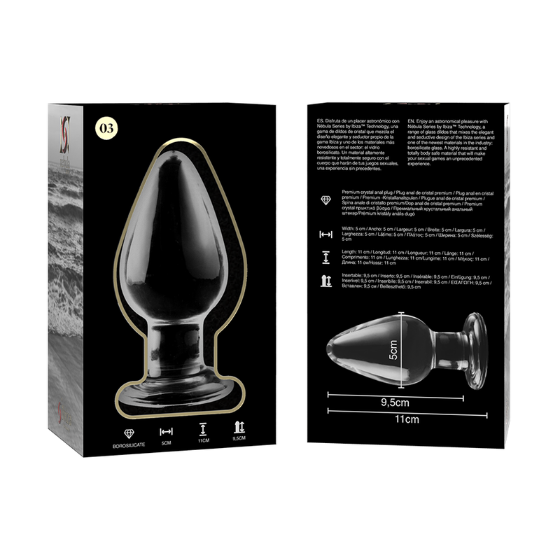 Dildo Sticla NEBULA SERIES BY IBIZA Model 3 anal plug borosilicate glass 11 cm [5]