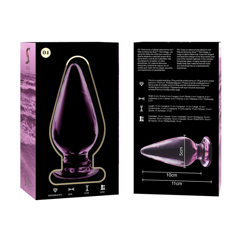 Dildo Sticla NEBULA SERIES BY IBIZA Model 4 anal plug borosilicate glass 11 cm [2]