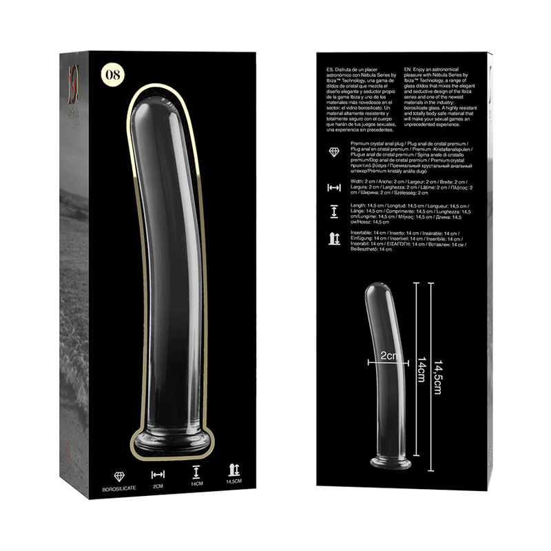 Dildo Sticla NEBULA SERIES BY IBIZA Model 8 dildo borosilicate glass 14.5 cm [2]