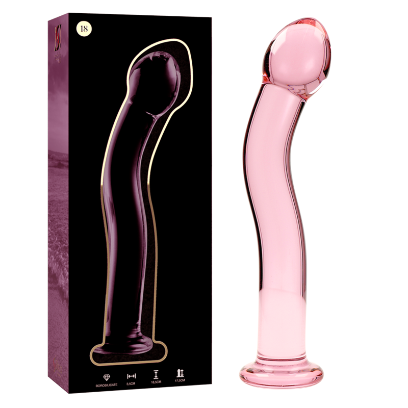Dildo Sticla NEBULA SERIES BY IBIZAmodel 18 dildo borosilicate glass 18.5 cm [1]