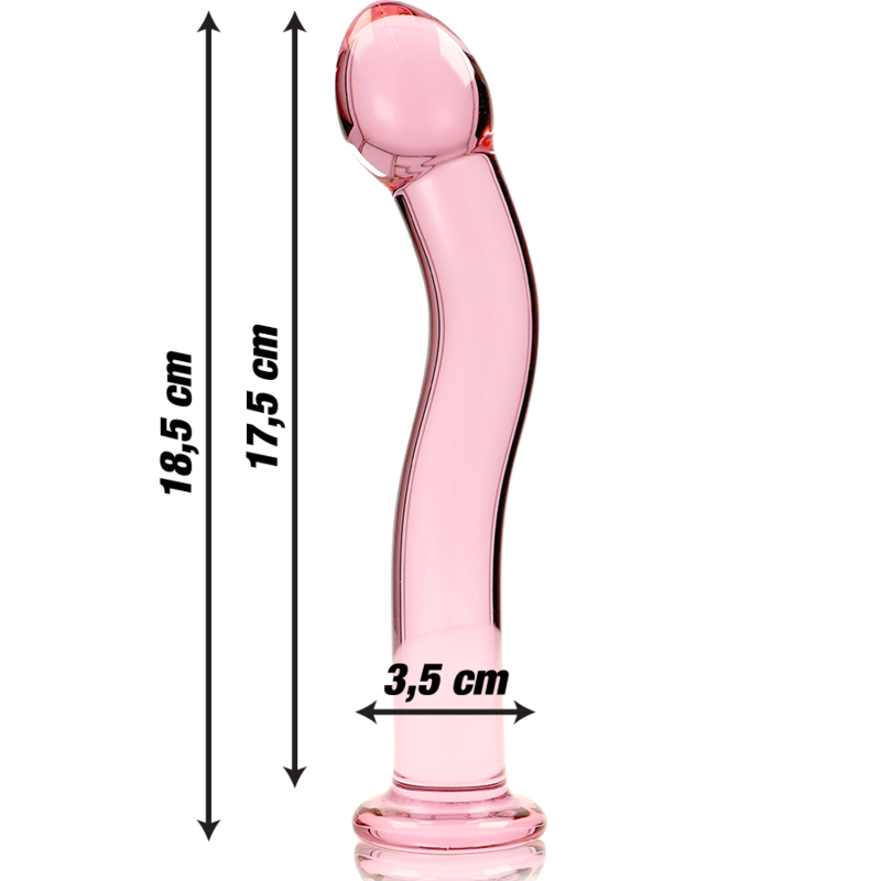Dildo Sticla NEBULA SERIES BY IBIZAmodel 18 dildo borosilicate glass 18.5 cm [3]