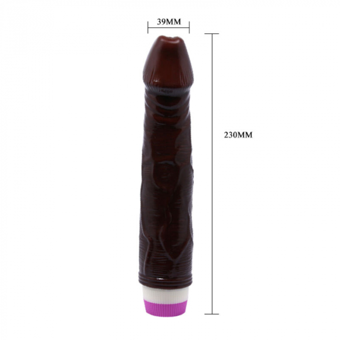 Dildo Baile Waves Of Pleasure Vibrator Brown 23 cm [3]