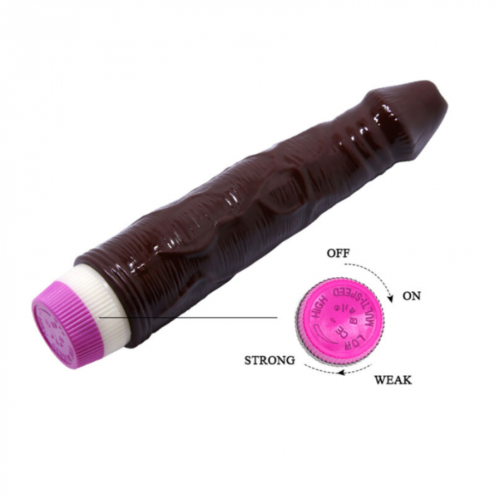 Dildo Baile Waves Of Pleasure Vibrator Brown 23 cm [5]