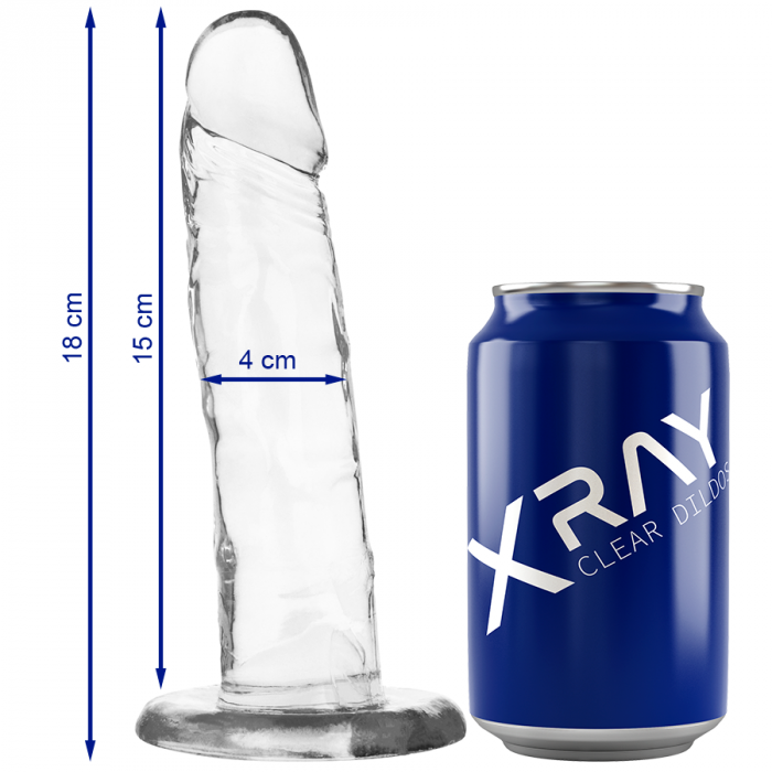 Dildo X-ray Clear Cock 18 cm [3]