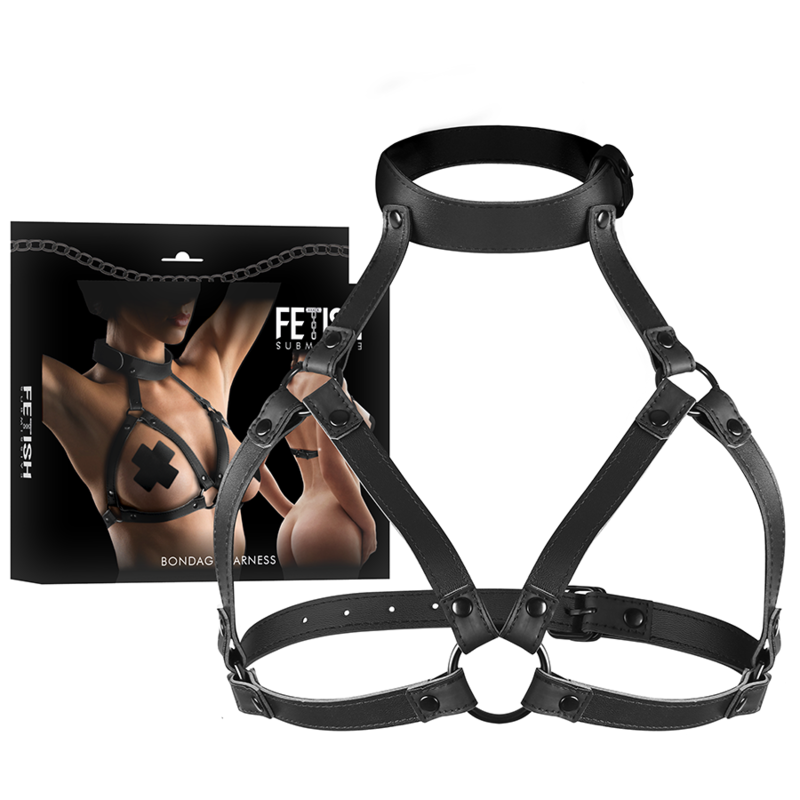 Ham Fetish Submissive Bondage Adjustable Chest Harness [6]