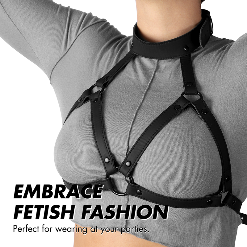 Ham Fetish Submissive Bondage Adjustable Chest Harness [7]