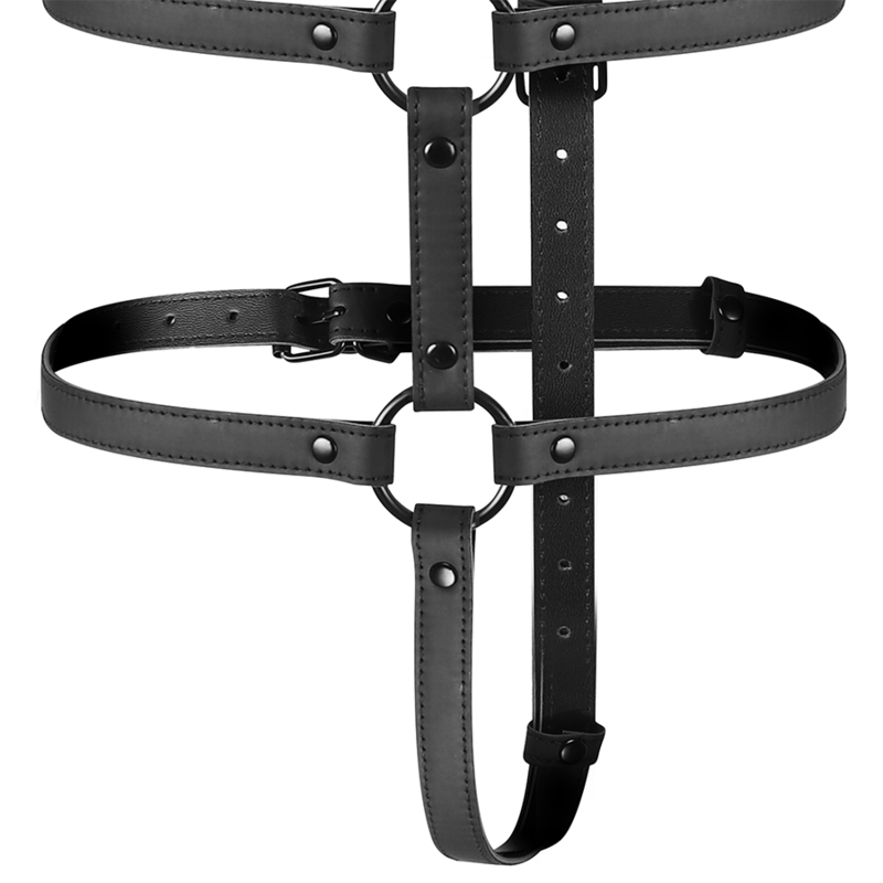 Ham Fetish Submissive Bondage Adjustable harness torso and arms [7]