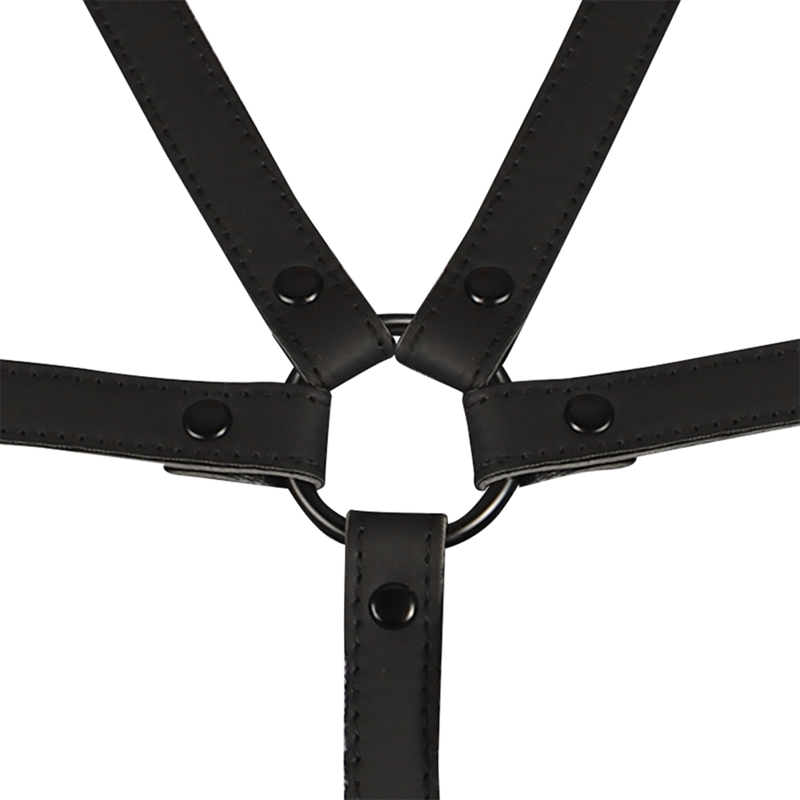 Ham Fetish Submissive Bondage Adjustable harness torso and arms [6]