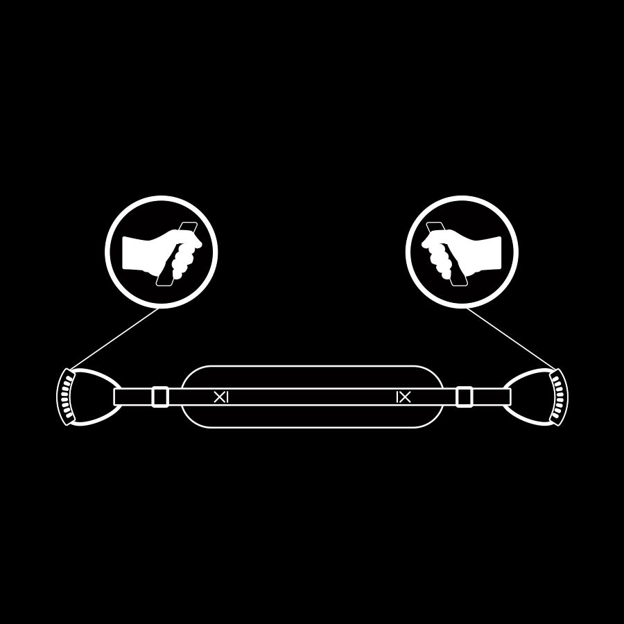 Ham Fetish Submissive Bondage Doggy style harness with noprene lining [3]