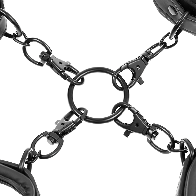 Catuse Fetish Submissive Bondage Set of hand and ankle handcuffs with noprene lining [5]