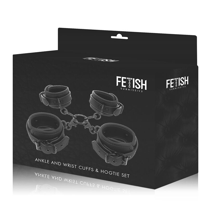 Catuse Fetish Submissive Bondage Set of hand and ankle handcuffs with noprene lining [9]