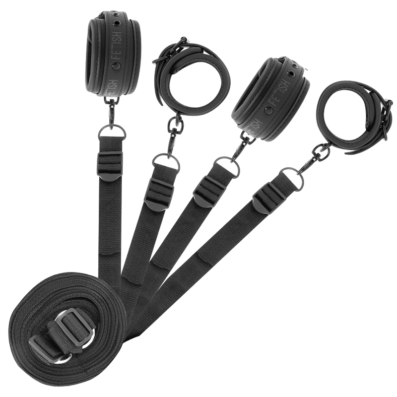 Set Imobilizare Fetish Submissive Bondage Set of handcuffs and ties with noprene lining [8]