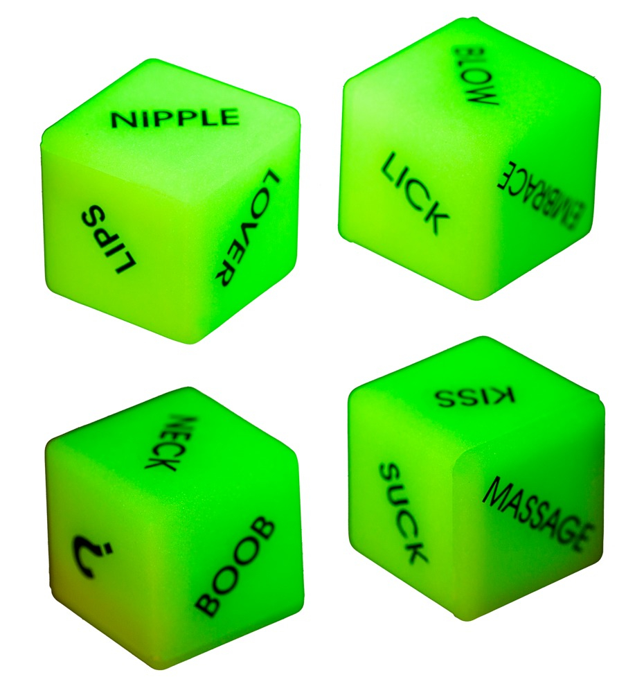 Zaruri Erotice Glow in the Dark Love Dice [1]