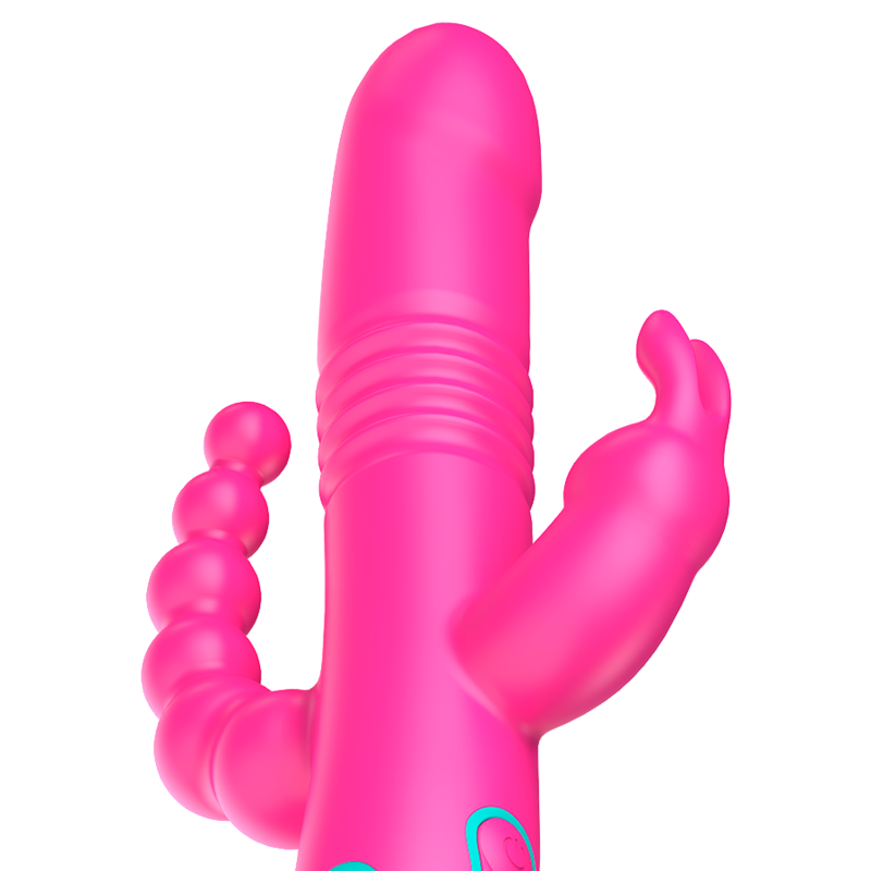 Vibrator Tripla Stimulare Happy Loky Donald triple stimulation: anal, g-spot clitoral watchme [2]