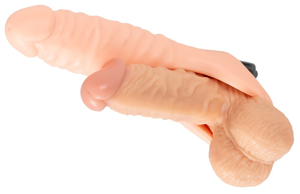Inel Penis Cu Dildo Double Fucker + Vibration Realistixxx [7]