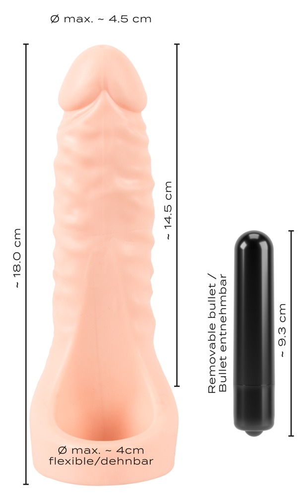 Inel Penis Cu Dildo Double Fucker + Vibration Realistixxx [9]