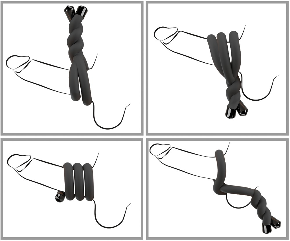 Inel Vibrator Penis Barbati Bad Kitty Bendable Cock & Ball Ring [10]