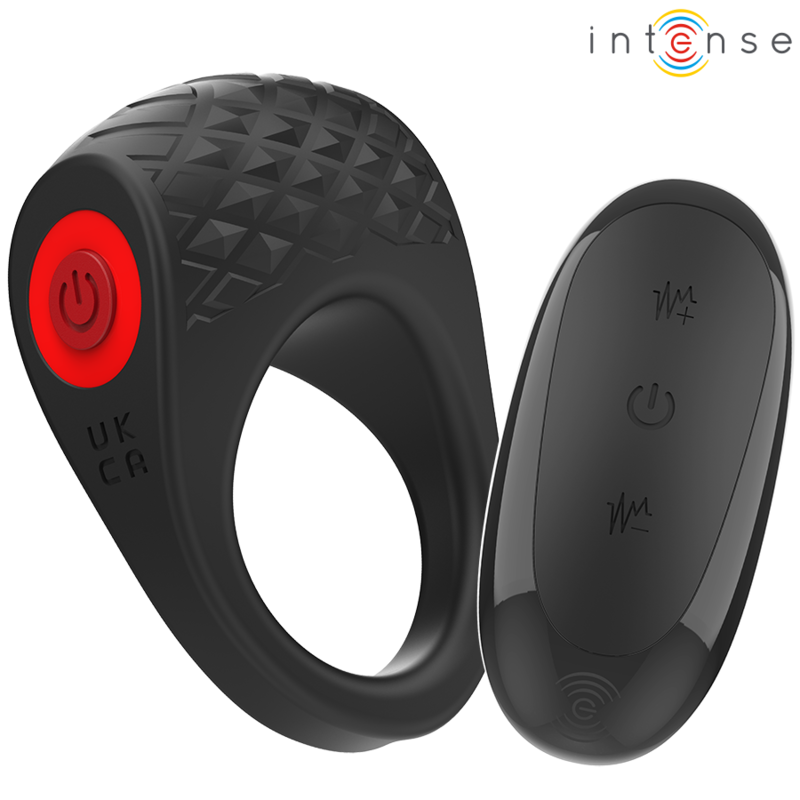 Inel Vibrator Penis Intense Clover vibrator penis ring 10 vibrations black [2]