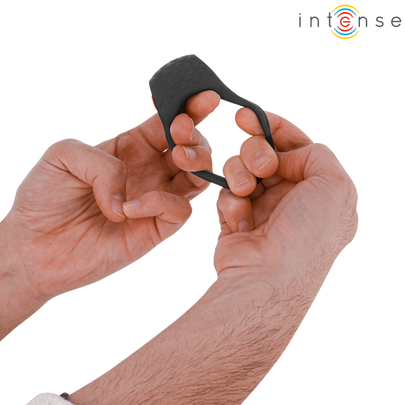 Inel Vibrator Penis Intense Clover vibrator penis ring 10 vibrations black [6]