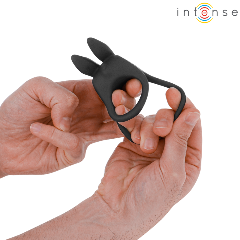 Inel Vibrator Penis Intense Sam vibrator double penis ring 10 vibrations black [5]