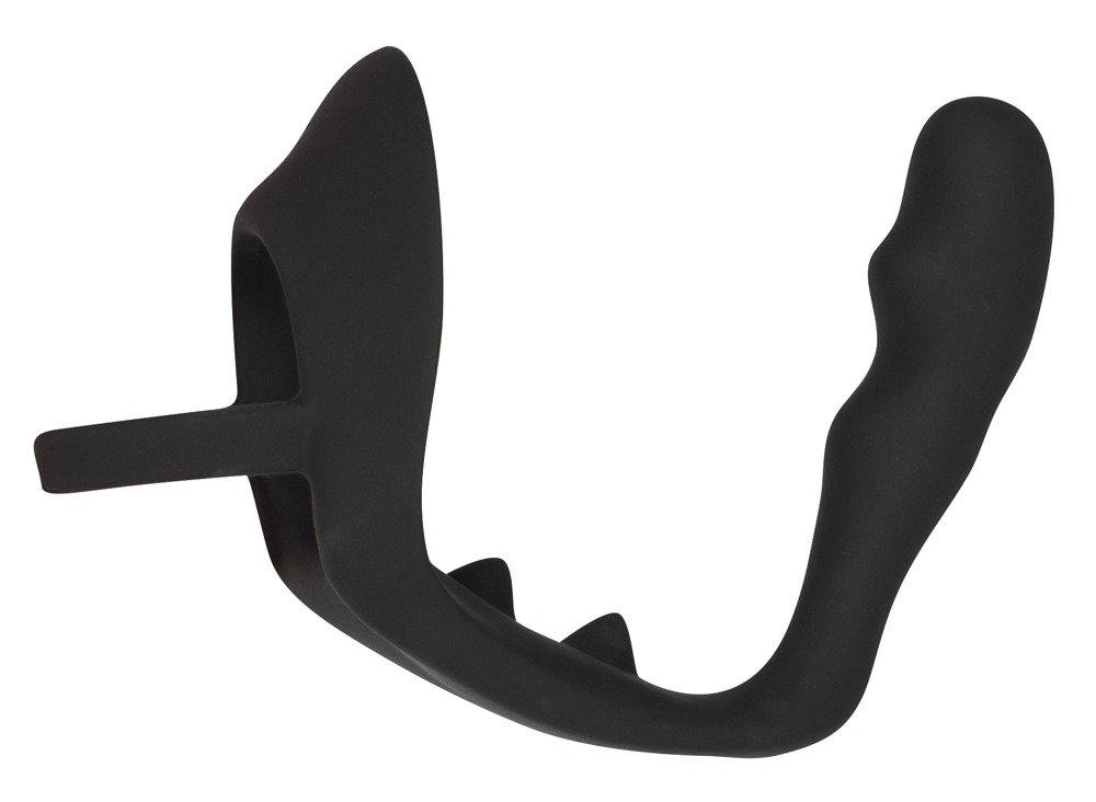 Inel Penis Testicule Barbati Black Velvets Ring & Plug [5]