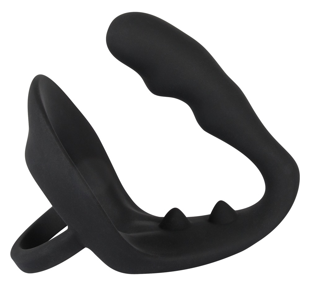 Inel Penis Testicule Barbati Black Velvets Ring & Plug [3]