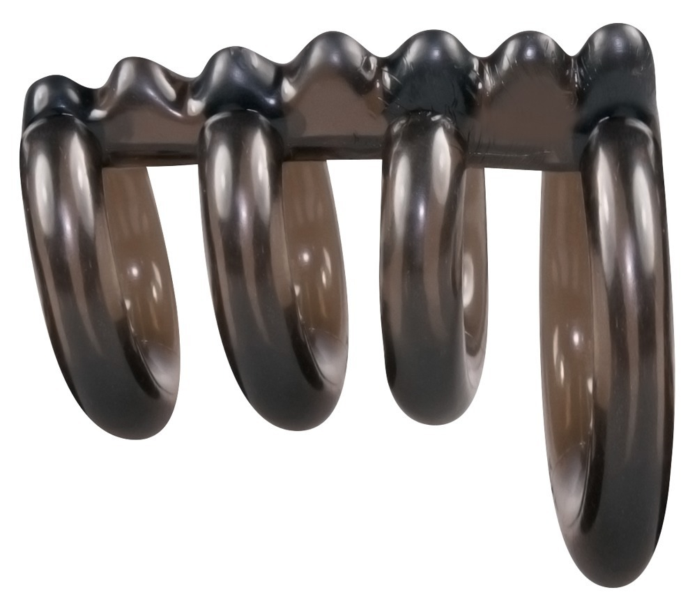 Inel Vibrator Penis Testicule Barbati Bad Kitty Cock/Testicle Ring 4 Rings [2]