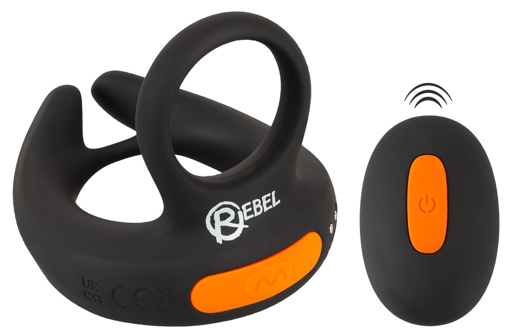 Inel Vibrator Penis Testicule Barbati Rebel RC Scrotum Stimulator with Vibrations [1]